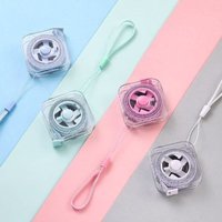 Portable 2M Length Soft Tape Measure Transparent Mini Size Retractable Ruler Colorful Measuring Tape Sewing