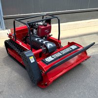 Customized 15HP Flail Mower Diesel Engine Small Robot Grass Cutter Cutting Width 800mm/1000mm/1200mm Remote Control Crawler Lawn