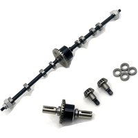 For WLtoys 12428 12429 12423 12427 Feiyue 1/12 RC Car Metal Upgrade Parts, Modified Front and Rear Differentials, Axle Shafts