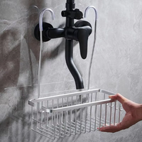 Bathroom Shower Rack Toilet Shower Gel Hanging Basket Storage Rack Shower Room Wall Hanging Corner Shelf