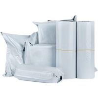 50Pcs White Courier Mailer Bags Packaging Poly Package Plastic Self-Adhesive Mailing Express Bag Envelope Postal Pouch Mailing image 4