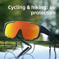 Myopia-Friendly Outdoor Cycling Sunglasses Polarized Oversleeve Goggles for Biking & Mountaineering Windproof Sports Eyewear