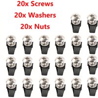 20Pcs Screws For Land Rover Defender Range Rover Classic Discovery Floor Bulkhead Locknut Expanding Nut Self Tapping Screws Kit