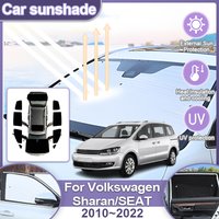 For Volkswagen VW Sharan Accessories 7N SEAT Alhambra 2010~2022 Full Coverages Sunshades Retractable Protection Sun Shade Visor