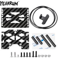 YEAHRUN Aluminum Alloy Battery Tray Mounting Plate ESC Holder Single/Double Layer for TRX4M 1/18 RC Crawler Car Upgrade Parts