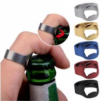 Versatile Cool Ring Bottle Opener Stainless Steel Ring Easy To Pull Opener Suitable for Bar Soda Drinks Bars Beer Tools Utensils