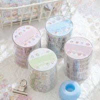 Mr. Paper, 4 Styles, 200cm/roll, Mini Cute Fruit Food Stickers, Cat Stickers DIY Decorative Material Tape