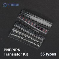 350Pcs SMD Transistor & Diode Assorted Kit 1N4148/M1/S901x/S8550/S8050/2N2222/2N3904 SOT-23 PNP/NPN for Electronics Repair