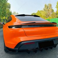 Car Rear Window Roof Lip Spoiler Wing For Porsche Taycan Mk1 2019-2024 ABS Gloss Black Bodykits Tuning Car Styling Accessories