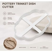 Pottery Trinket Dish Cutter Mold Clay Tool for Jewelry Tray and Small Plate Making