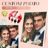 Cross Stitch Photo Custom Embroidery Kits Cotton/silk Thread Painting DIY Needlework DMC Set Counted Printed on Canva Gift Home image 4