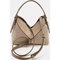 Fashion Patchwork Bucket Bags for Women Canvas Handbags and Purses Designer Shoulder Crossbody Bag Small Commuting Bag Female
