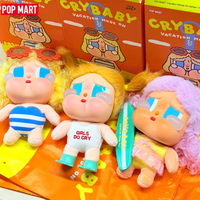 POP MART CRYBABY Vacation Mode On Series Vinyl Doll Blind Box Mystery Box Toy Kawaii Ornaments Figurines Home Desktop Model Gift