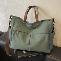 Stylish Women's Nylon Tote Bag Large Capacity Multiple Pockets Lightweight Casual Shoulder Bag for Daily Commute Shopping