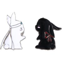 Rabbit Lan WangJi Accessories Lapel pin Chen Qing Ling Grandmaster of Demonic Enamel Brooch Badge Brooches Pin Mo Dao Zhu Shi