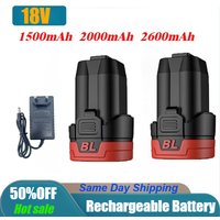 18V 1.5-2.6Ah Battery for Dongke JAVN Battery,Brushless Small Steel Gun,Starter,Brushless Lithium Battery Starter US/EU Charger