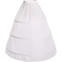 3 Hoops Bustle Costume Crinoline Pannier Petticoat Cosplay Underskirt White