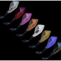 AliExpress NONE 10mm Universal Motorcycle Side Mirror Prismatic light popular colorful for Scooter Motocross
