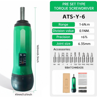 AliExpress Aliyiqi ALIYIQI Professional 1/4 Adjustable Torque Driver Set 10 Bits ForScrewdriver 6% Car Repair Bike Tools Maintenance Scope Mounting