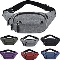 Men's Breast Package Waterproof Outdoor Sports Bag Canvas Pouch Korean-style Waist Bag Fanny Pouch Crossbody Male Banana Bag