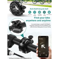 AliExpress Wind&Moon Toptrek Bicycle Bell With AirTag Holder Anti-Theft Waterproof Bike Handlebar Horn 110dB Outdoor MTB Road Bike Accessory Scooter