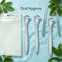 Classic Shaped Tongue Scraper Made from Stainless Steel, a Handy Accessory for Regular Tongue Cleaning for Personal Use