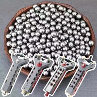 300 szt. stalowych kulek 8mm do procy G5, standardowe stalowe kulki 8mm do strzelania na zewnątrz, odpowiednie do różnych proc z mechanizmem powtarzalnym.