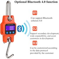 300kg 50g Bluetooth-Compation tragbare elektronische Haken waage zum Aufladen der Bluetooth-Mini-Waage für den Hausgebrauch