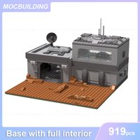 Base with Full Interior Model MOC Building Blocks DIY Assemble Bricks Display Architecture Creative Collect Toys Gifts 919PCS