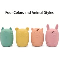 4 Pcs/Set Animals Pinching Toys Cute Swimming Bath Toy for Toddlers Soft Rubber Float Squeeze Kids Wash Play Funny Toys Gifts