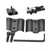 AliExpress Black Double Clamp Quick Release Fixed Pipe Bracket Adjustable Adapter Bicycle Scope Mount Laser Flashlight Barrel Clamp