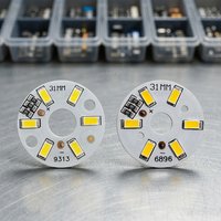 10PCS 3W SMD5730 LED DC 3V 5V Warm White Light Bulb 31MM Circular USB Lamp Board High Brightness Home DIY Night Light Module