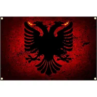 Albanian Custom Flag to Hang Decorative Flags and Banners Home Decoration Flags for Rooms Outdoor Decor Decorations Garden Car