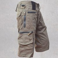 New Men's Tactical Shorts With Multi Pockets, Casual Durable Waterproof Cargo Shorts For Outdoor Hiking Trekking