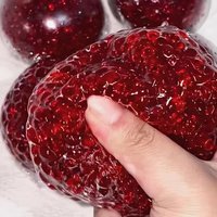 Noisy Ball Pinch Fun Fruit Pomegranate shaped Stress Relief Ball Creative Acrylic Squeezing Toy Fun Festival Party Gift