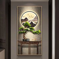 Modern Landscape Decoration Painting LED Lighting Indoor Wall Lights Living Room Dining Room Corridor Foyer Home Wall Lights