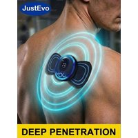 JustEVO ems Portable Electric Massager Multi-Functional Pocket-Sized Relaxation Tool for Work And Study
