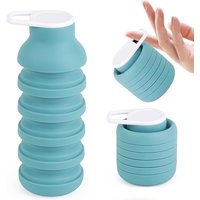 600ML Portable Silicone Water Bottle Folding Coffee Bottle Cups BPA Free Outdoor Travel Hiking Collapsible Sports Kettle