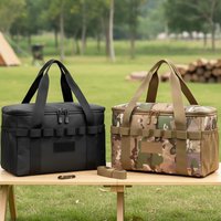 Outdoor Camping Storage Bag Large-capacity Tactical Bag Multi-Functional Gas Tank Picnic Cookware Utensils Organizer Bag