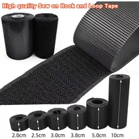 1M Sew on Hook and Loop Fastener Tape Non Adhesive Super Soft Loop Fabric Tape for Crafts DIY Sewing 20/25/30/38/50/100mm Wide