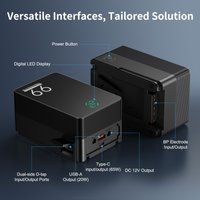 Mini V Mount Battery 99 Wh 99 V-Lock Battery with PD 65W Fast Charging Cable V-lock D-Tap DC Port for Sony Camera Video Light