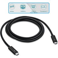 Câble Thunderbolt 3 de 2M et 1.5M, 40Gbps, 100W, chargement PD, résolutions 5K, pour Apple Macbook Pro et Mac mini