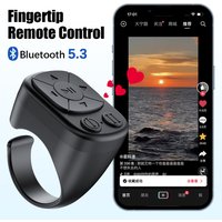 Bluetooth Wireless Ring Remote Control Connection Fingertip Design Page Turning Camera Shutter Remote Function For IOS/Android