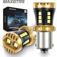 2x S25 P21W BA15S 7443 W21/5W 1157 1156 T20 7440 W21W BAY15D LED Bulbs Car Tail Lights Brake Lights Turn Signal Reverse Lamp DRL