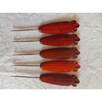 New Rosewood Short Handle Radish Wooden Handle Crochet Fine Throwing Needle Hand DIY Crochet Doll Wool Tool