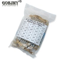 150PCS/set 1% 2W Metal Film Resistor Kit 0.1R~750R 1K~820K Ohm 30 Value Assorted Resistor Pack Set Diy Set of Resistors