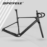 Spcycle G028 Carbon Gravel Bike Frame 700x57C UDH Hanger Full Integrated Cable Down Tube Storage Box Carbon Gravel Frameset