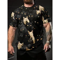 2026 New Men's Fashion Sports Jersey T-Shirt Summer Anime Loose Short Sleeve Comfortable Lightweight Oversized Tops