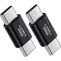 2-Pack USB C to C Adapter, Type C 3.1 Male to Male, 10Gbps High-Speed Data Transfer for MacBook, Samsung, Switch & More