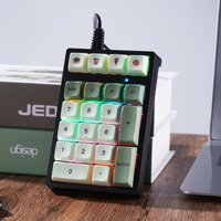 Mini Numric Keypad APAYADO T21 Mechanical Numric Keyboard Wired,Backlight portable for treasury / accounting / finance